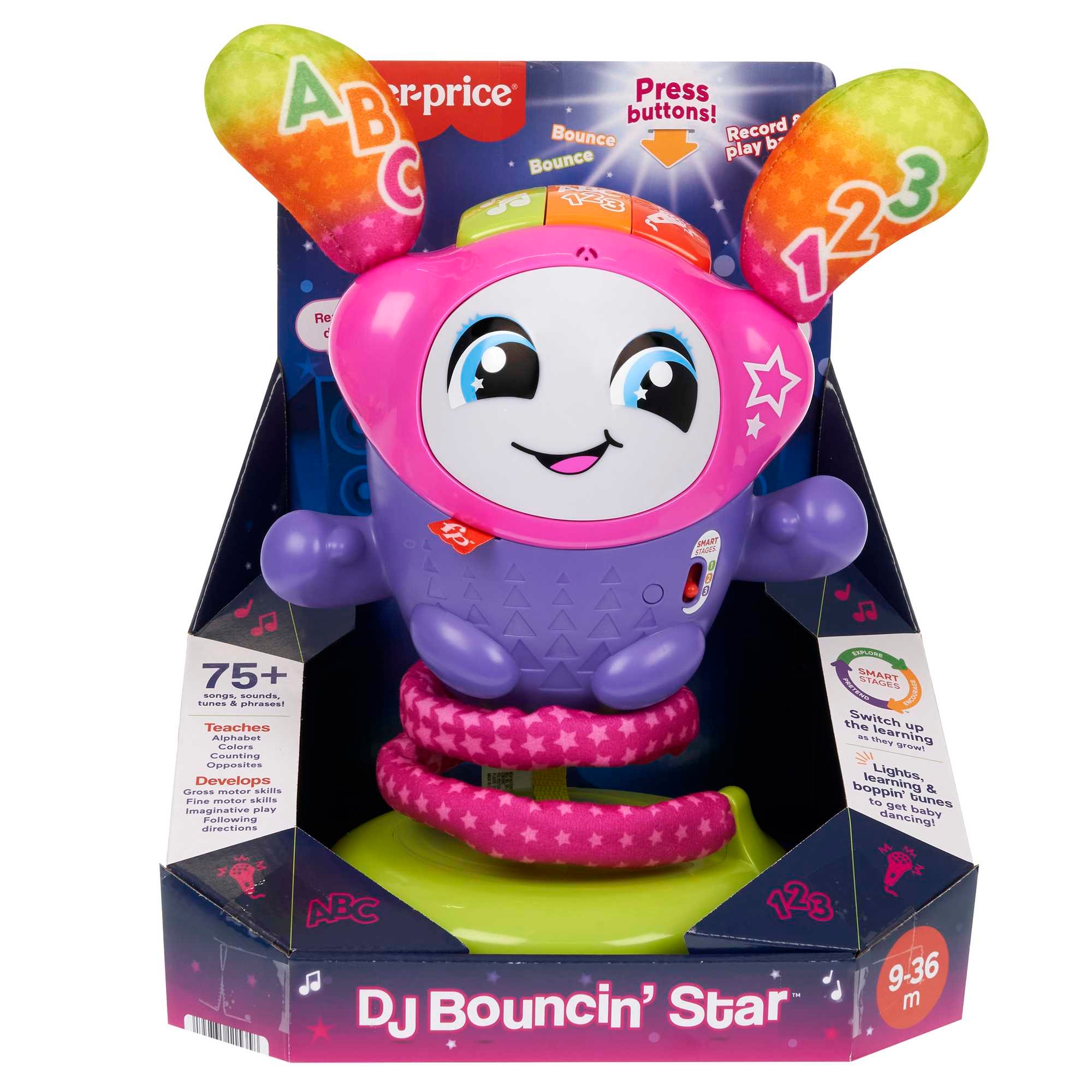 Interaktívna vzdelávacia hračka Fisher-Price Dancing DJ v poľskej verzii HRD21